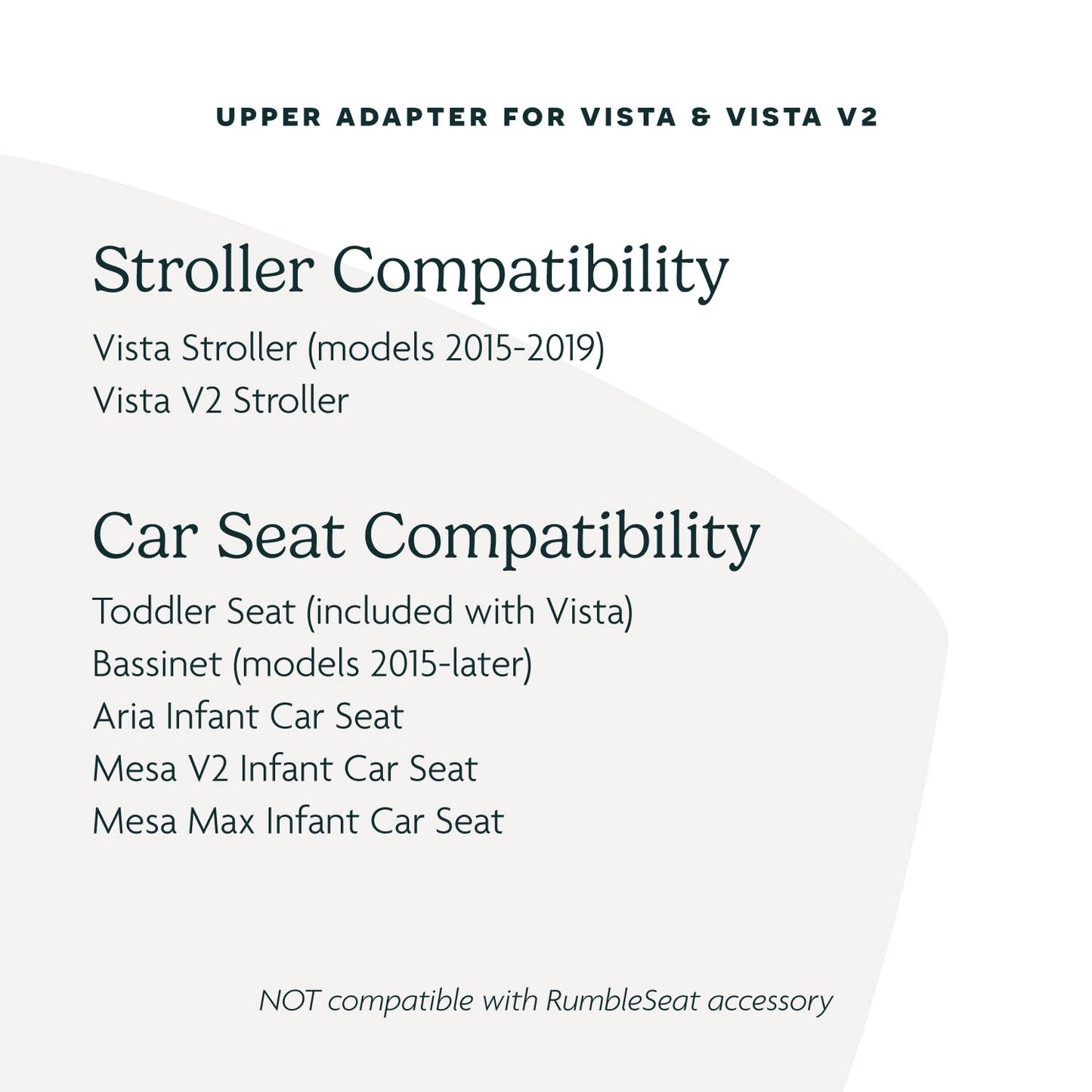 UPPAbaby Upper Adapter for Vista, Vista V2, and Vista V3 Strollers/ Compatible with Bassinet, Toddler Seat, Aria, Mesa V2, or Mesa Max Infant Car Seats / Quick + Secure Attachment / 1 Set π All In One Marketplace Canada