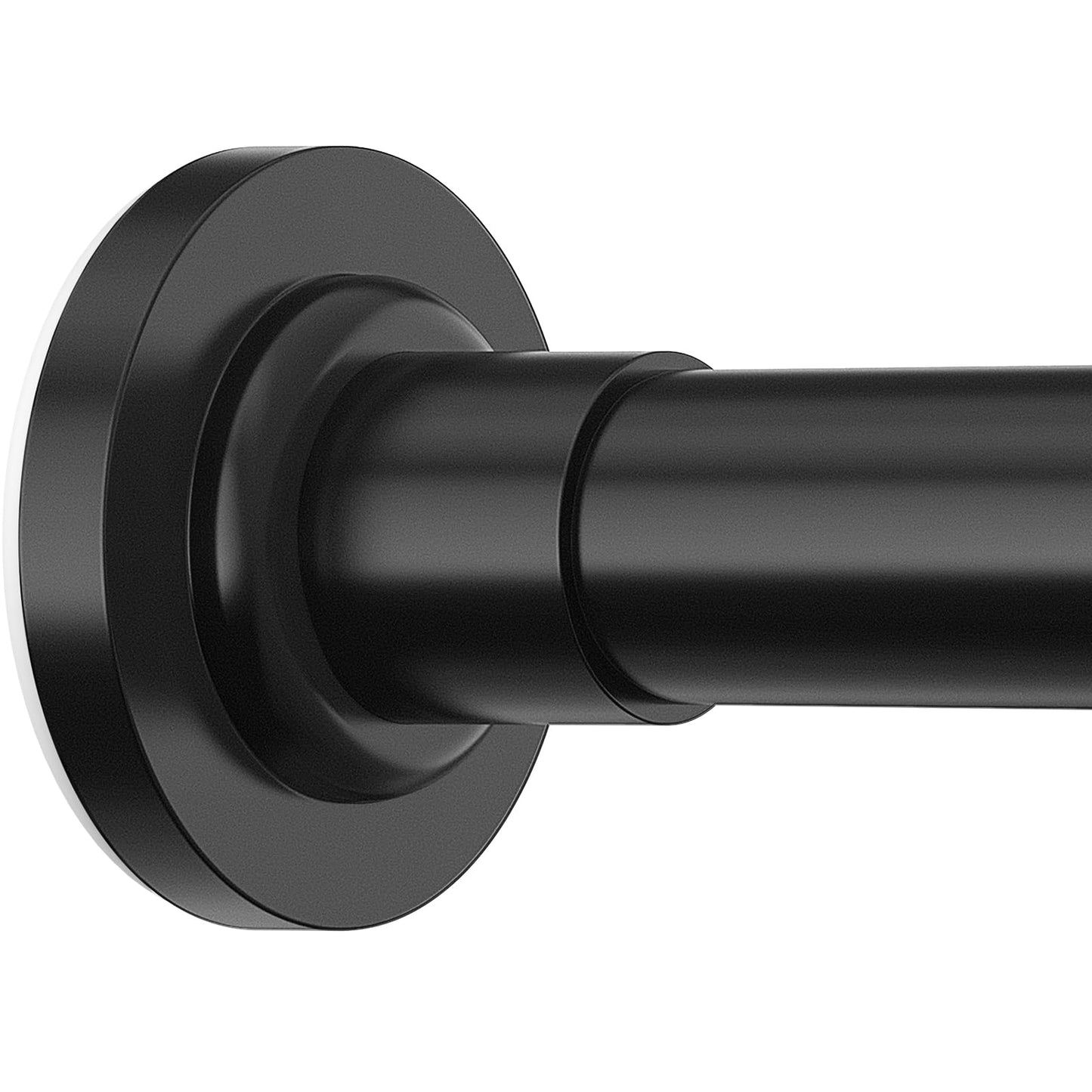 SUNALLY Shower Curtain Rod Adjustable 32-75 Inch, Spring Tension Shower Pole Rods Extendable Stainless Steel Telescoping Curtain Rod for Bathroom Windows Closet, No Drilling, No Slip, No Rust, Black - Available at All In One Marketplace Canada