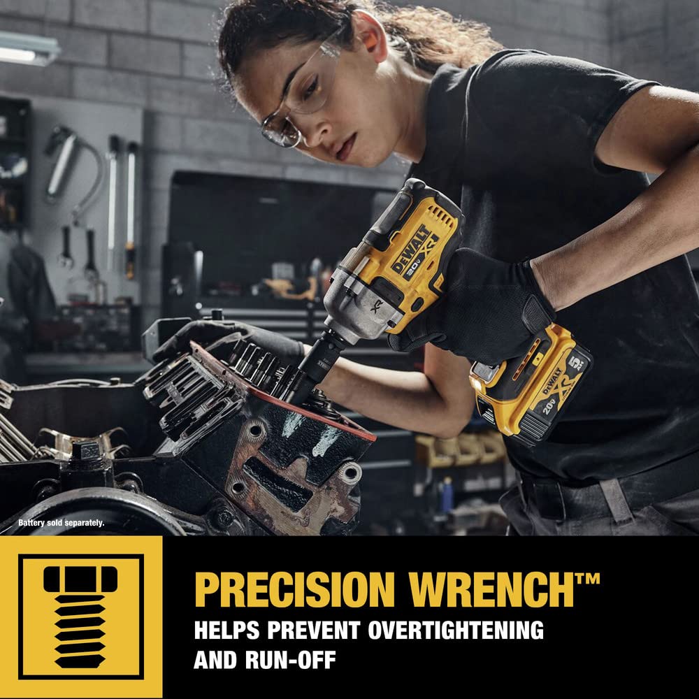 DEWALT 20V MAX 1/2" MID-RANGE IMPACT WRENCH, HOG RING, TOOL ONLY (DCF891B)