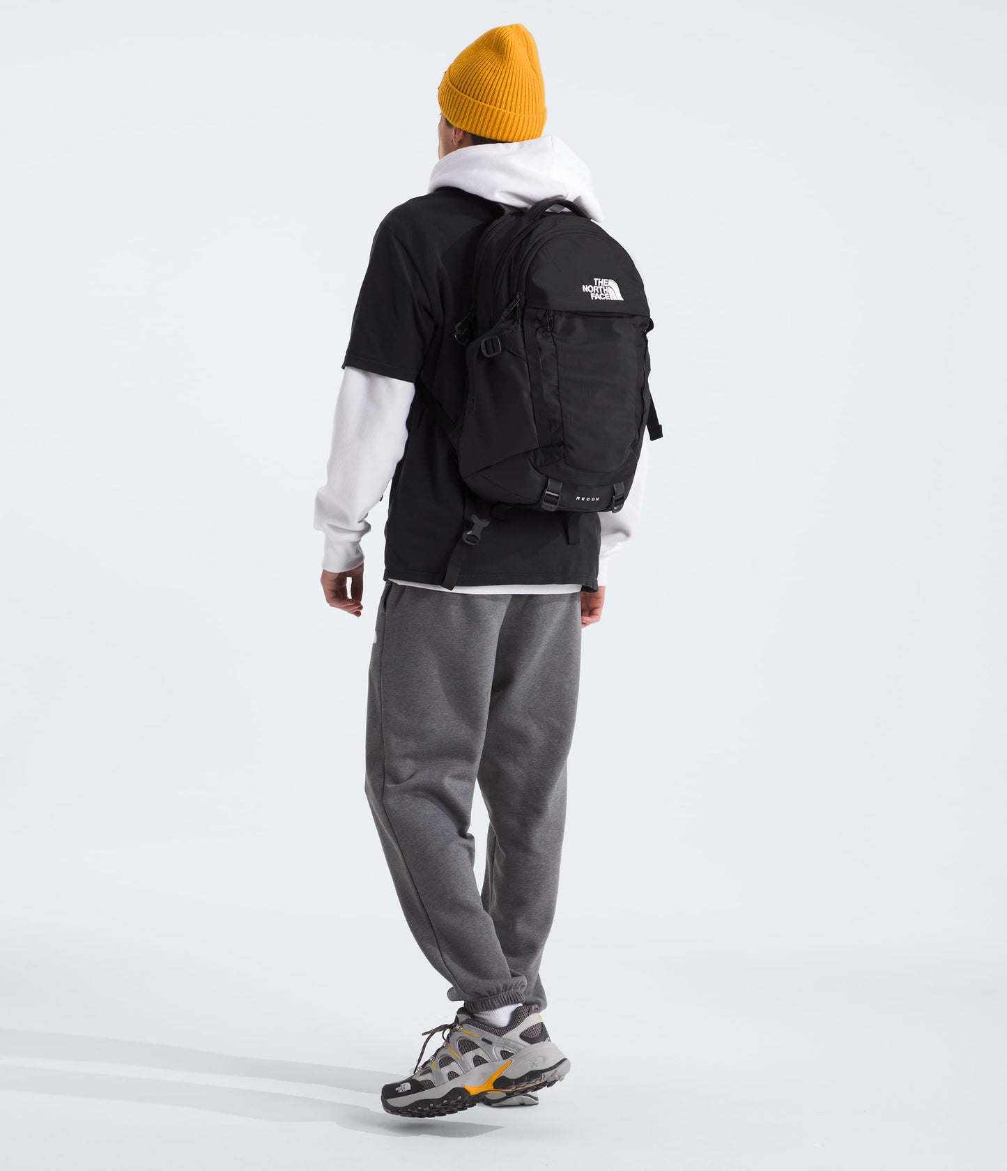 THE NORTH FACE Recon Everyday Laptop Backpack | Water Repellent Finish, 16" Laptop Sleeve, 2 Water Bottle Pockets, TNF Black/TNF Black-NPF, One Size
