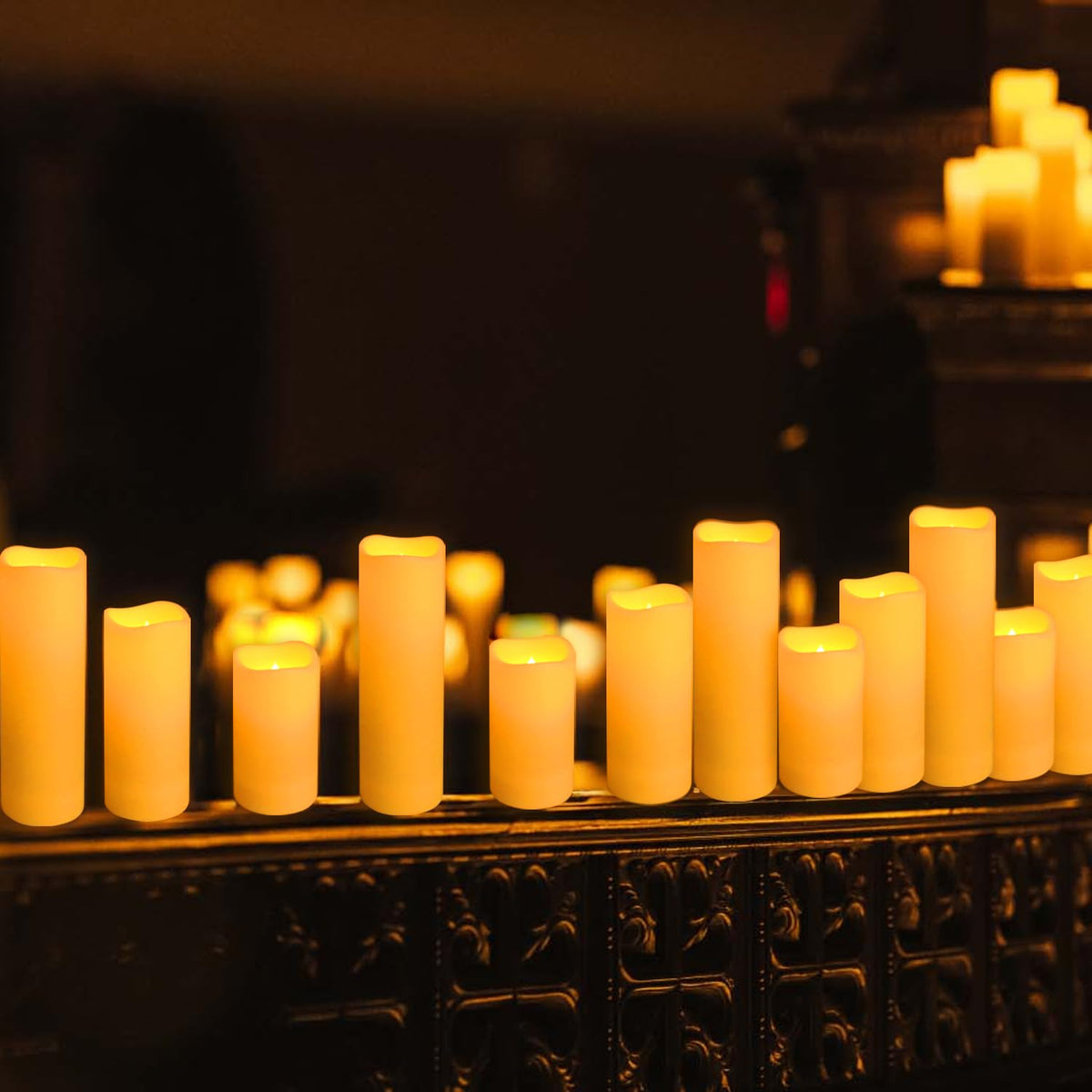 36 Pack Flameless Waterproof Indoor Outdoor Led Candles Equipped with Remote Controls and Timer, Ideal for Home Decor,Weddings, Festive(Three Sizes) 🍁 All In One Marketplace Canada