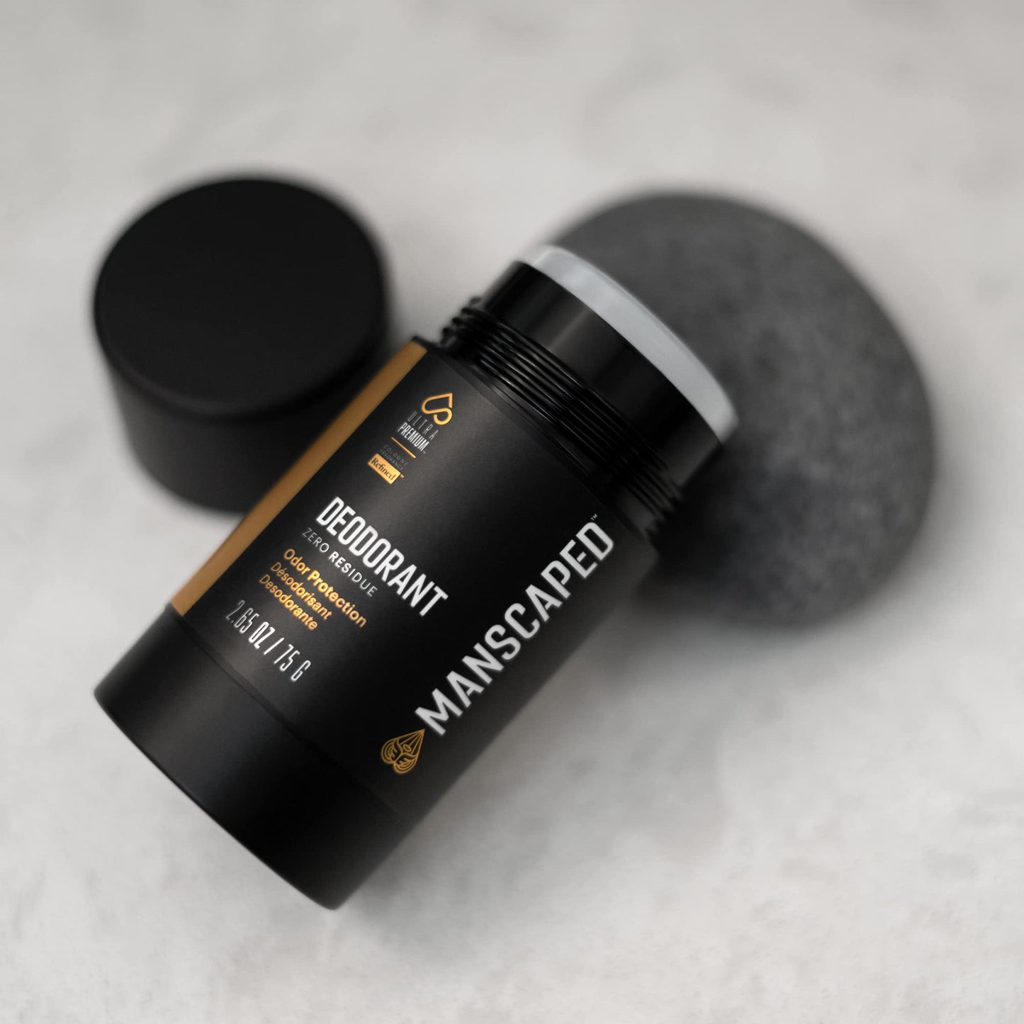 MANSCAPED® UltraPremium Deodorant, Aluminum-Free Clear Formula, Soft and Comfortable with Cologne-Quality Fragrance for Under Arm Odor Protection, 2.65 oz Stick (1 Pack) - Available at All In One Marketplace Canada