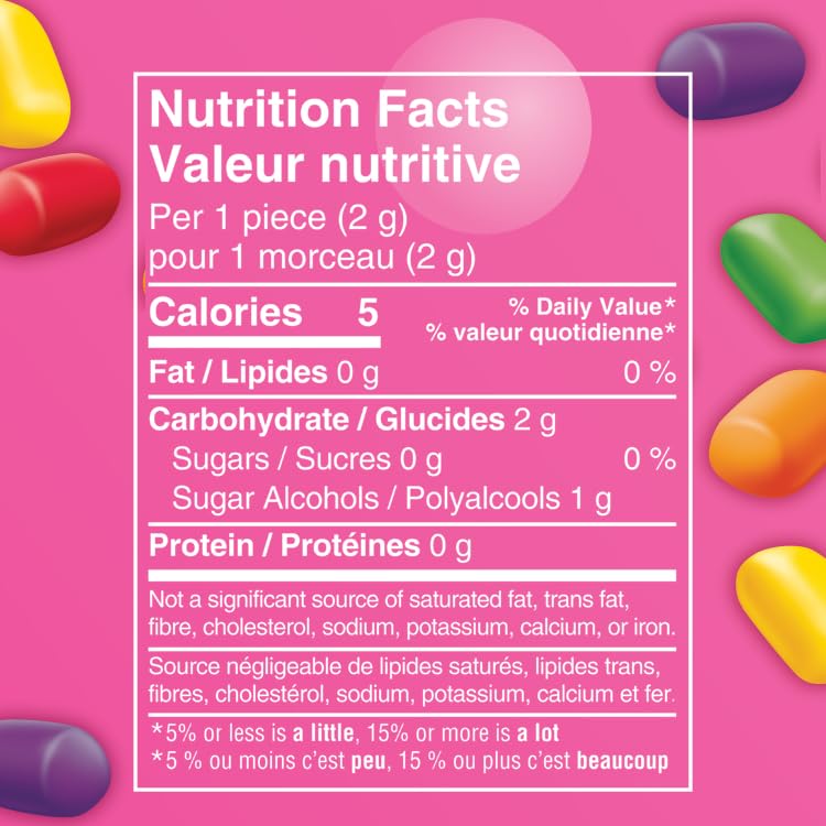 HUBBA BUBBA Minis, SKITTLES Flavoured, Sugar-Free Bubble Gum Resealable Bottle, 40 pieces, 6 Packs