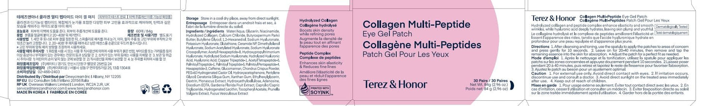 Under Eye Patches Korean Skincare: Peptide Collagen Gel Eye Mask for Puffy Eyes Dark Circles Wrinkles Undereye Bags Fine Lines & Smile Lines - Deep Hydrating & Firming Eye Pad - Cruelty-Free, 30 Pairs - Available at All In One Marketplace Canada