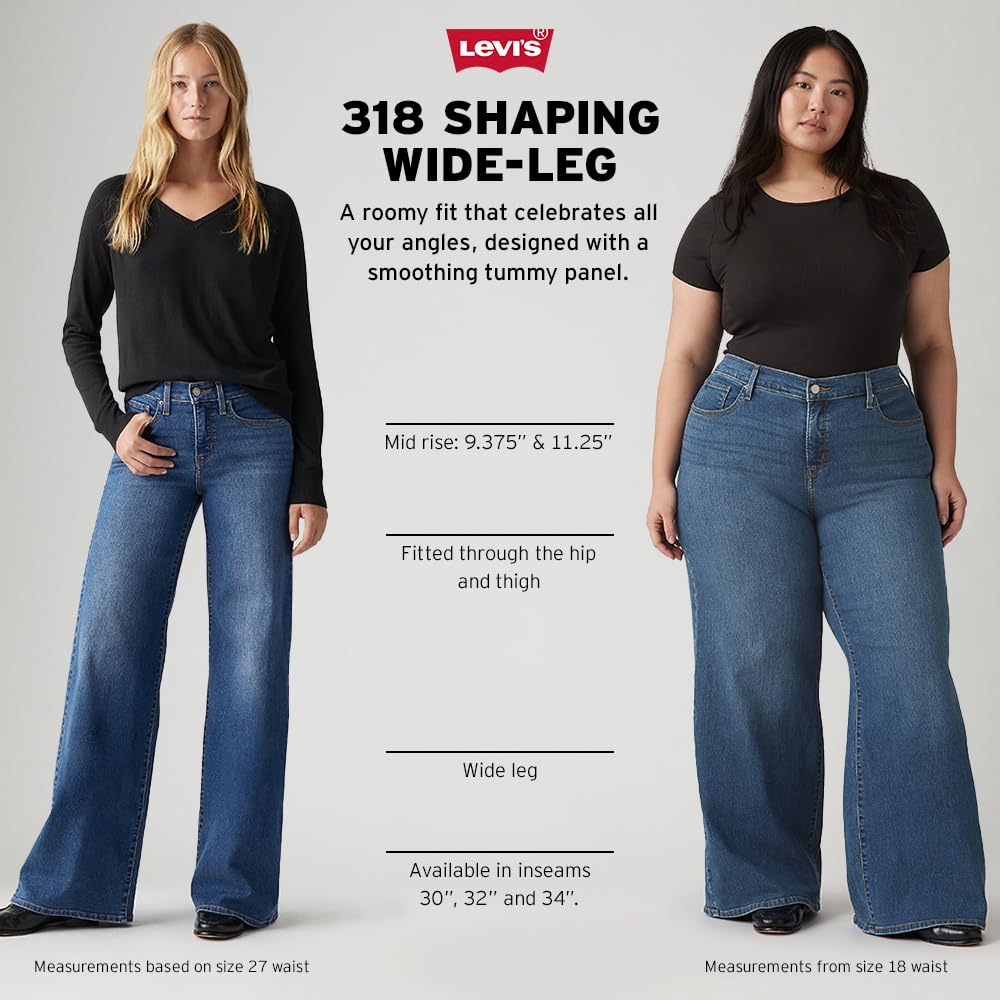 Levi's Women's 318 Shaping Wide-Leg Jeans