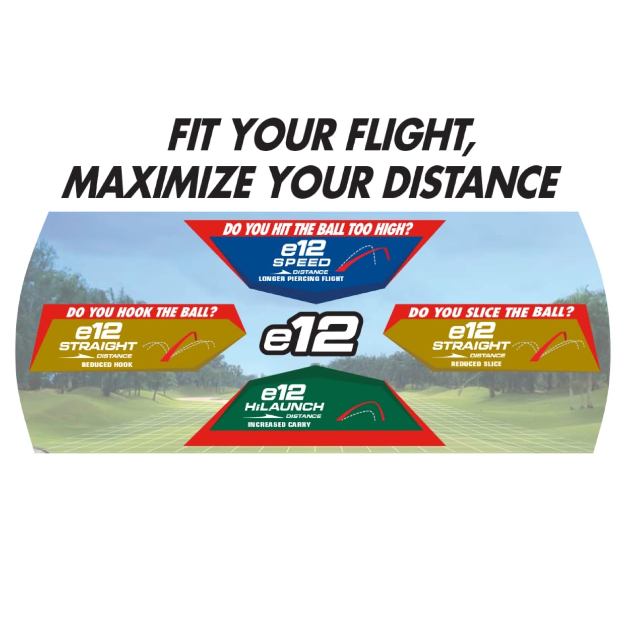 Bridgestone Golf e12 Straight White Bridgestone Golf