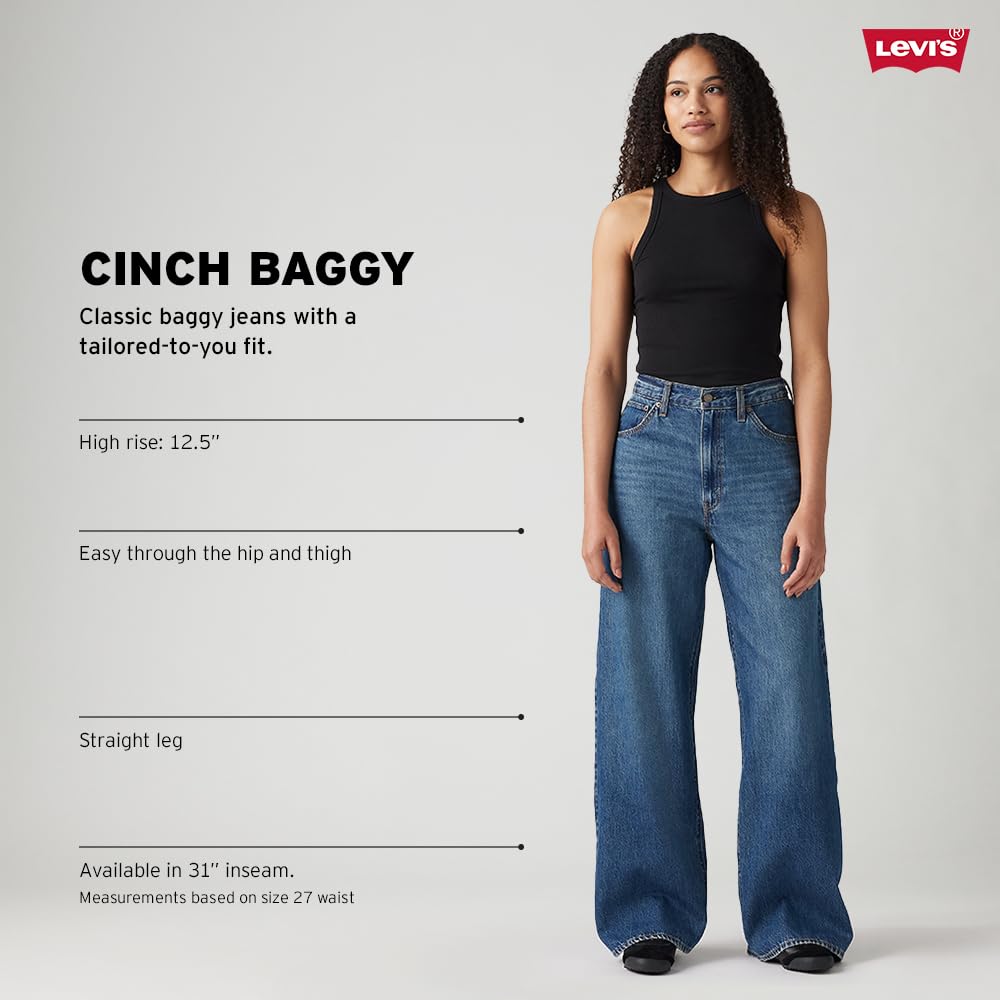 Levi's Women's Cinch Baggy, (New) Invested Indigo, 34