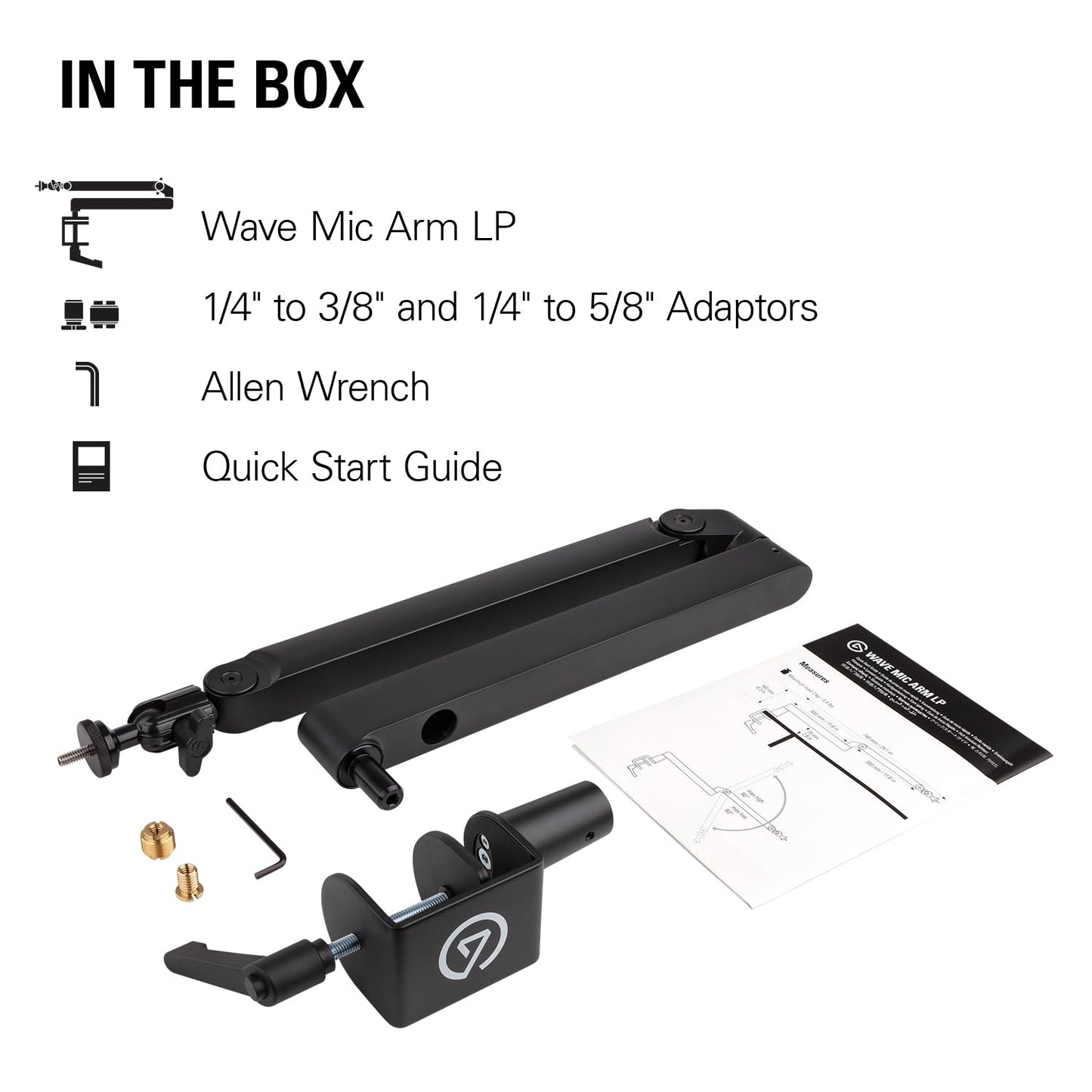 Elgato Wave Mic Arm Low Profile Microphone Boom Arm