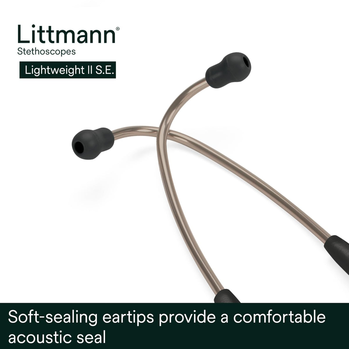 3M Littmann Lightweight II S.E. Stethoscope, 2450, 71 cm (28") Black Tube