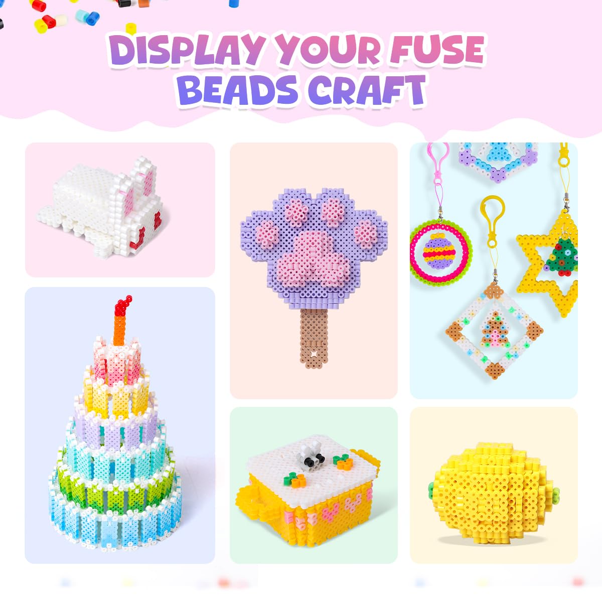 Meland Fuse Beads Kit, 36 Colors 11000 Melting Beads DIY Craft Set for Kids 🍁 All In One Marketplace Canada