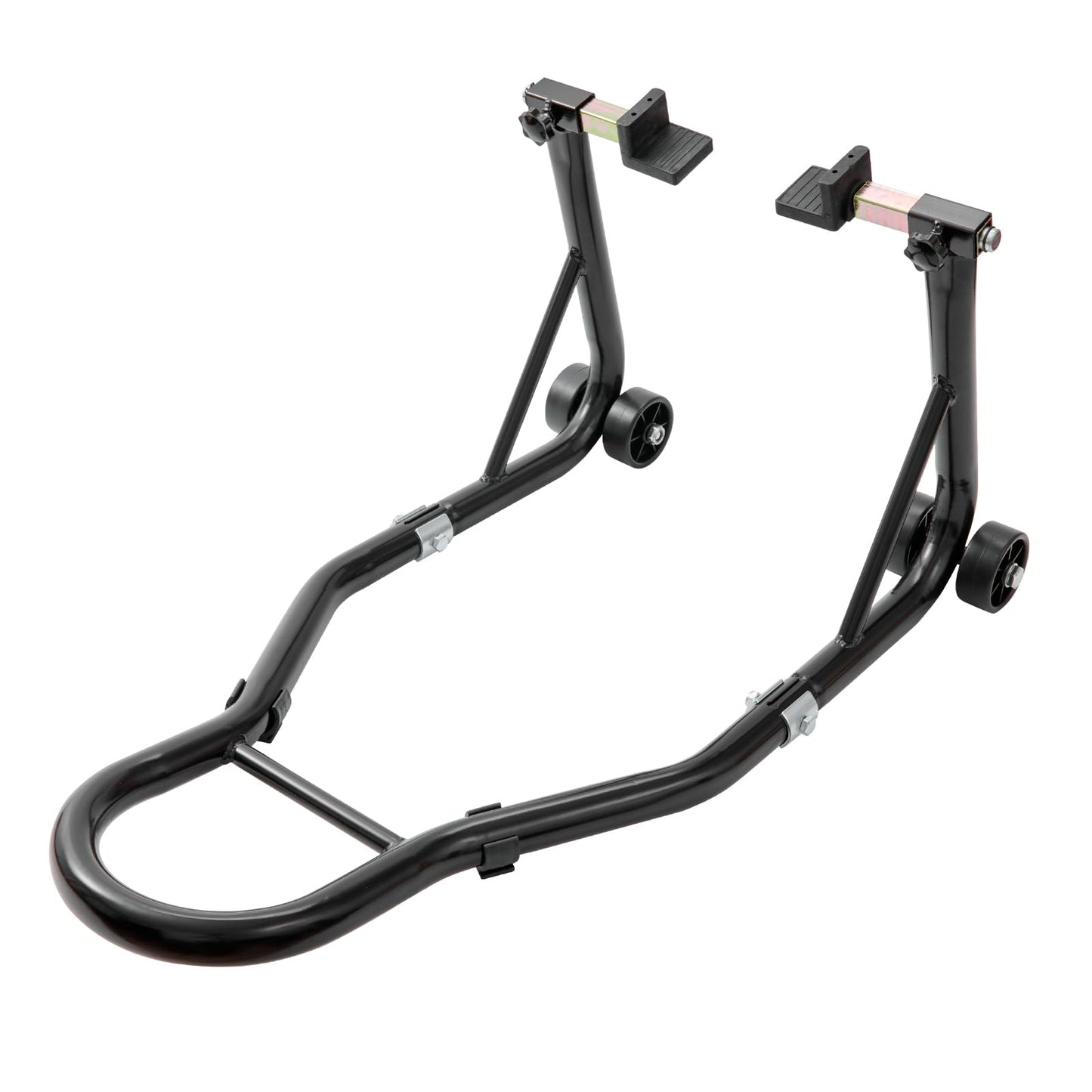 VEVOR Motorcycle Rear Wheel Stand, with U + L Fork Swingarm Spool, 850 lbs Capacity Heavy Duty Rear Wheel Stand Motorcycle Lift Jack Stand, for Suzuki Yamaha Honda Kawasaki, Black 🍁 All In One Marketplace Canada