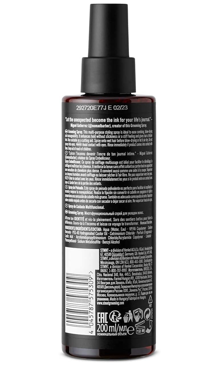 STMNT Grooming Goods Grooming Spray, 6.7 oz | Natural Finish | Thicker Hair Feel | Non-Sticky STMNT
