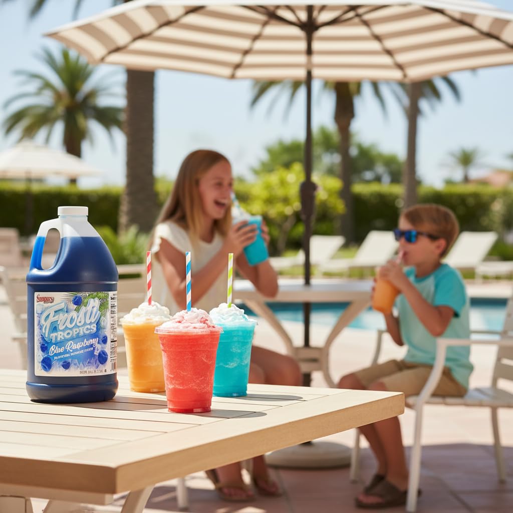 Snappy Frosti Tropics Cherry Limeade Slushy Mix, Slushie Syrups for Machine, Granita Slushy Syrup, Slushie Mix For Frozen Drink Blender, 1/2 Gallon 🍁 All In One Marketplace Canada