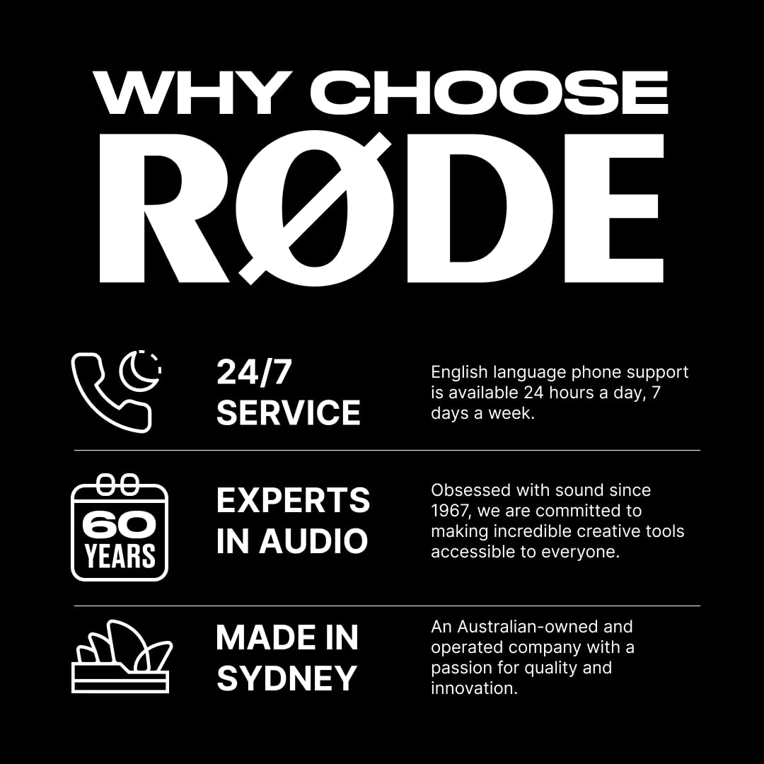 RØDE Wireless Micro - Compact Wireless Microphone, Two Mics with Charge Case for Smartphone Content Creation - USB-C, Black