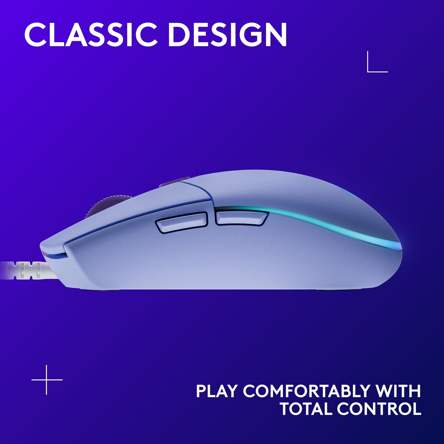 Logitech G203 Wired Gaming Mouse - Lilac