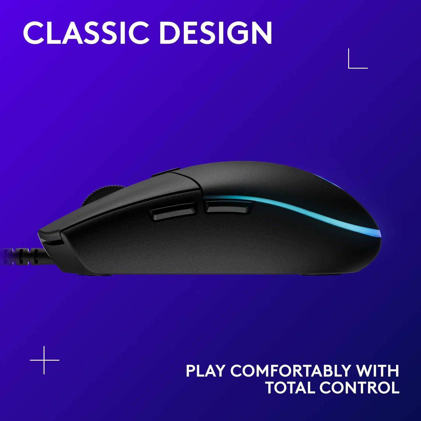 Logitech G203 Wired Gaming Mouse - Black