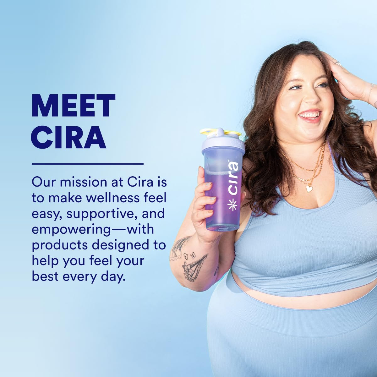 Cira Hydration Electrolytes Packets - Cira x Alicia McCarvell's Electrolyte Powder, Sugar Free w/Himalayan Salt & Magnesium, Daily On-the-Go Hydration Packets - Self Love Lemonade, 20 Servings
