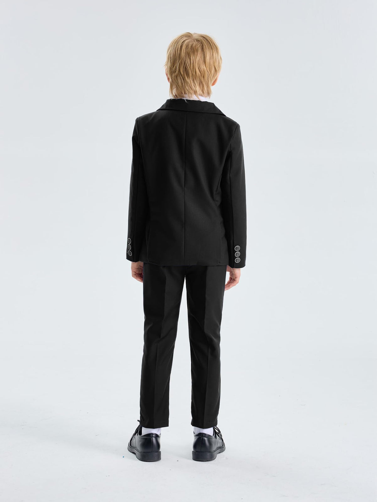 LOLANTA Boys Black Suit Tuxedo Jacket Blazer Formal Outfits(Black, 11-12Y) 🍁 All In One Marketplace Canada