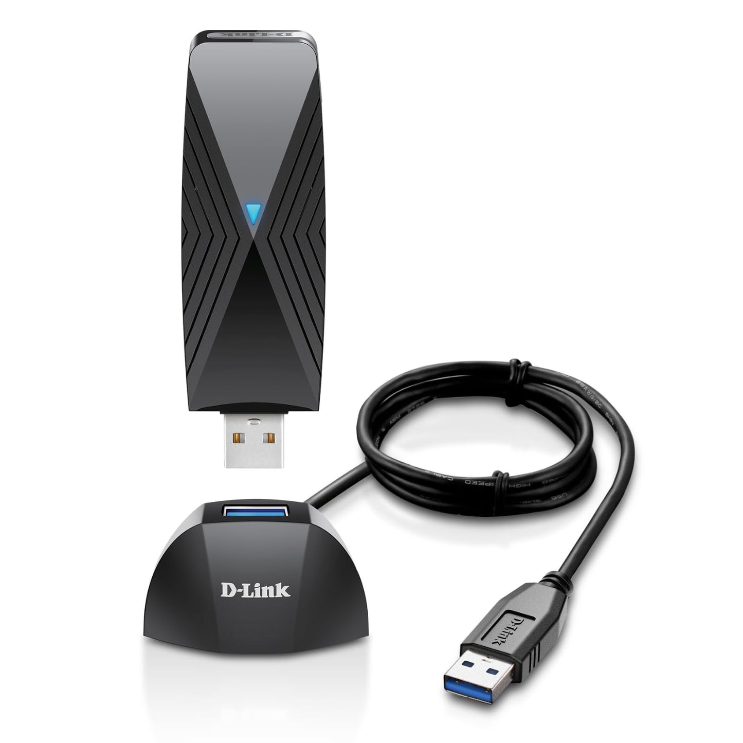 D-Link USB WiFi 6 Adapter AX1800 USB 3.0 Dual Band Long Range MU-MIMO Wireless Internet Network for Desktop PC Laptop Windows (DWA-X1850-B1-CA) D-Link