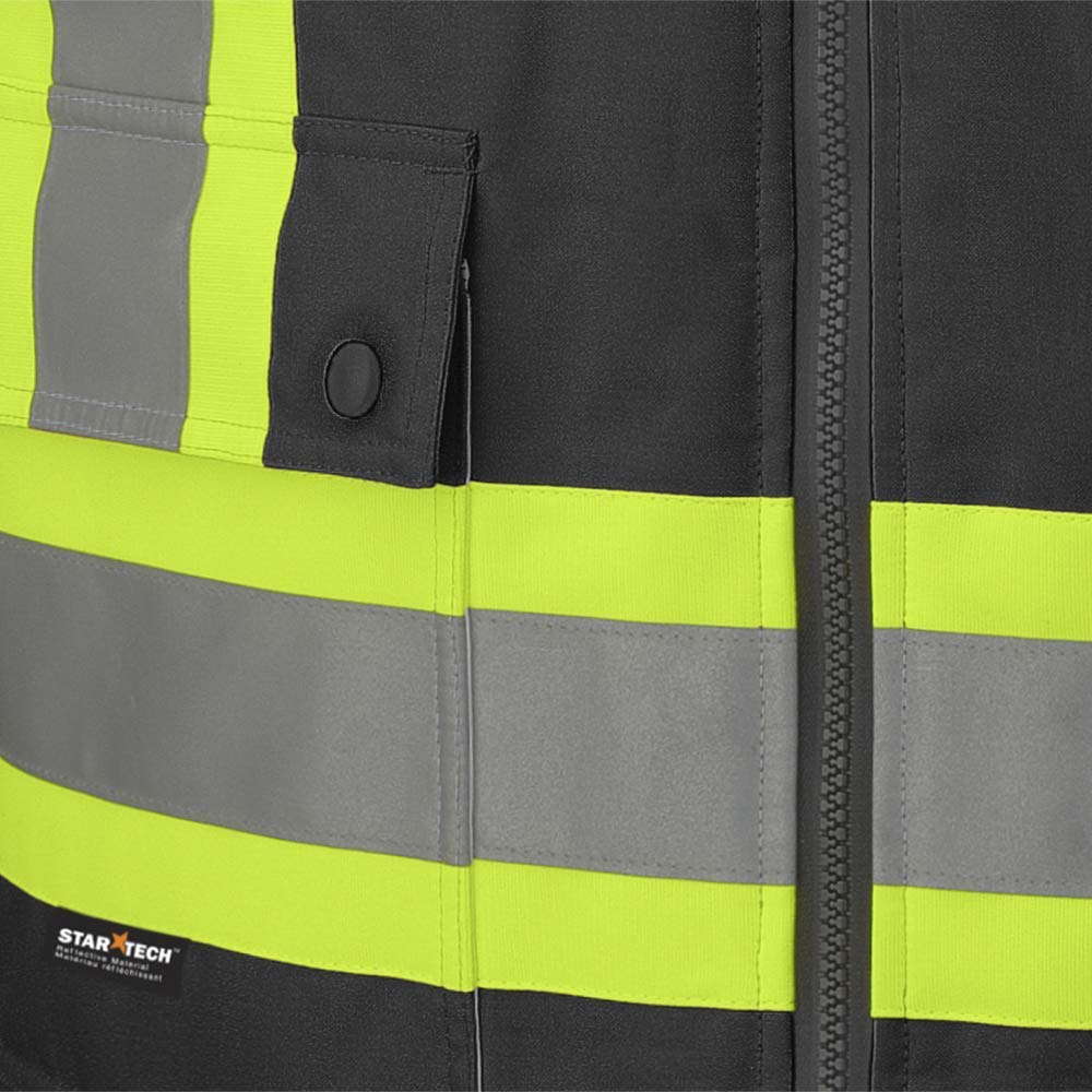 Pioneer Hi Vis Winter Work Jacket for Men - 7-in-1 - For Construction 🍁 All In One Marketplace Canada