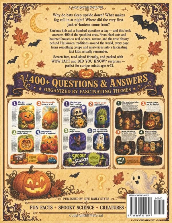 The Big Halloween Book of Why: 400 Spooky Questions & Amazing Answers for Curious Kids Ages 6-12 | Fun Facts, Creepy Trivia & Fall Activity Fun