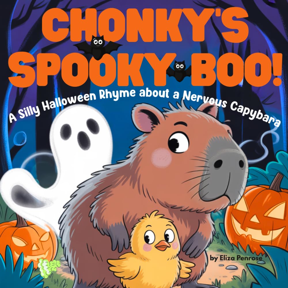Chonky fête Halloween ! : Un livre amusant pour enfants de 4 à 7 ans avec des rimes sur les animaux et un capybara nerveux