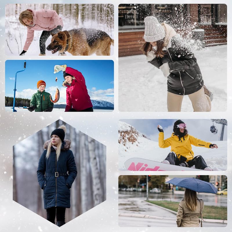 Womens Snow Boots Waterproof Warm Fur Lined Ankle Booties Ladies Lace Up Hiking boots Non Slip Platform Boots with Side Zipper Outdoor Winter Boots 🍁 All In One Marketplace Canada