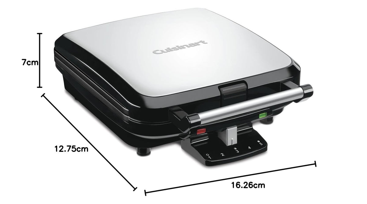 Cuisinart Belgian Waffle Maker, Stainless Steel, 4-Slice Square