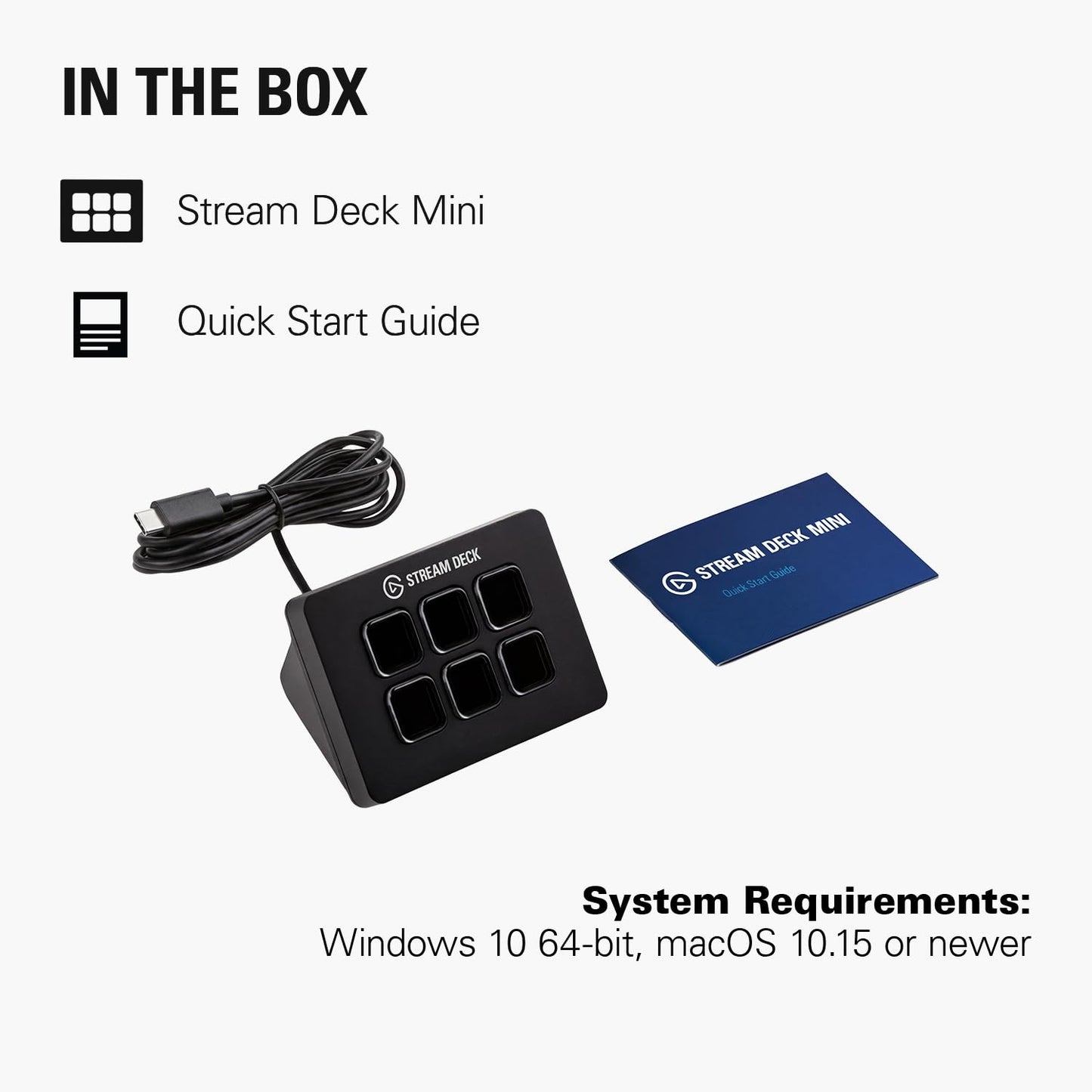Elgato Stream Deck Mini, 6 Customizable LCD Macro Keys Elgato