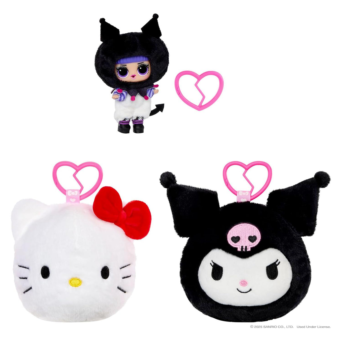 L.O.L. Surprise! Loves Hello Kitty Reversible Plush Surprise - 41 cm Large Plush Figures by Sanrio with Matching L.O.L. Tot, 5 Surprises + Keyring to Take Away, from 4 Years