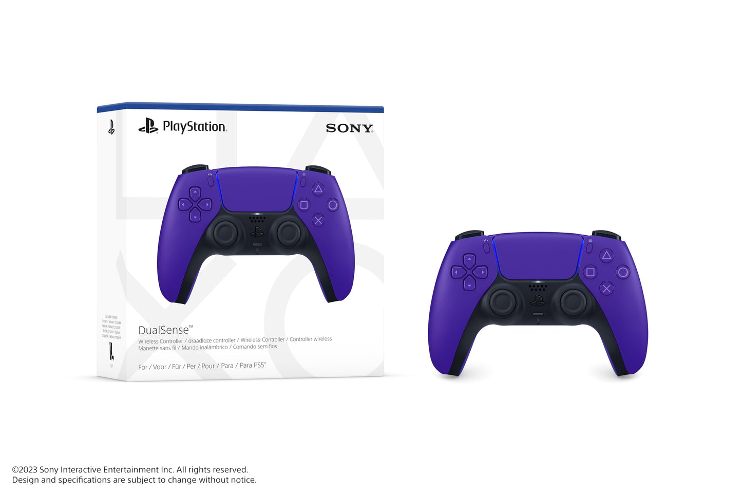 DualSense Wireless Controller – Galactic Purple - For PS5, PC, MAC & Mobile