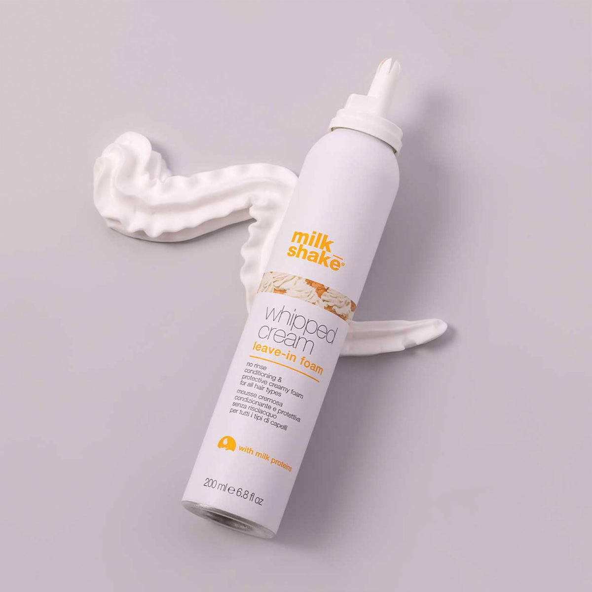 milk_shake Whipped Cream Leave-In Treatment | Creamy, No-Rinse Conditioning Mousse with Milk Proteins and Fruit Extracts | Hydrates, Detangles, and Smooths for Silky, Healthy-Looking Hair | 6.8 Fl Oz (200 ml)