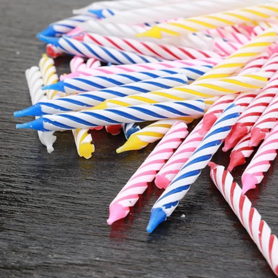 288-Count Birthday Cake Candle Set – Skinny Pink, Red, Blue, Yellow, White Birthday Candles for Cake, Bulk Party Candles 🍁 All In One Marketplace Canada