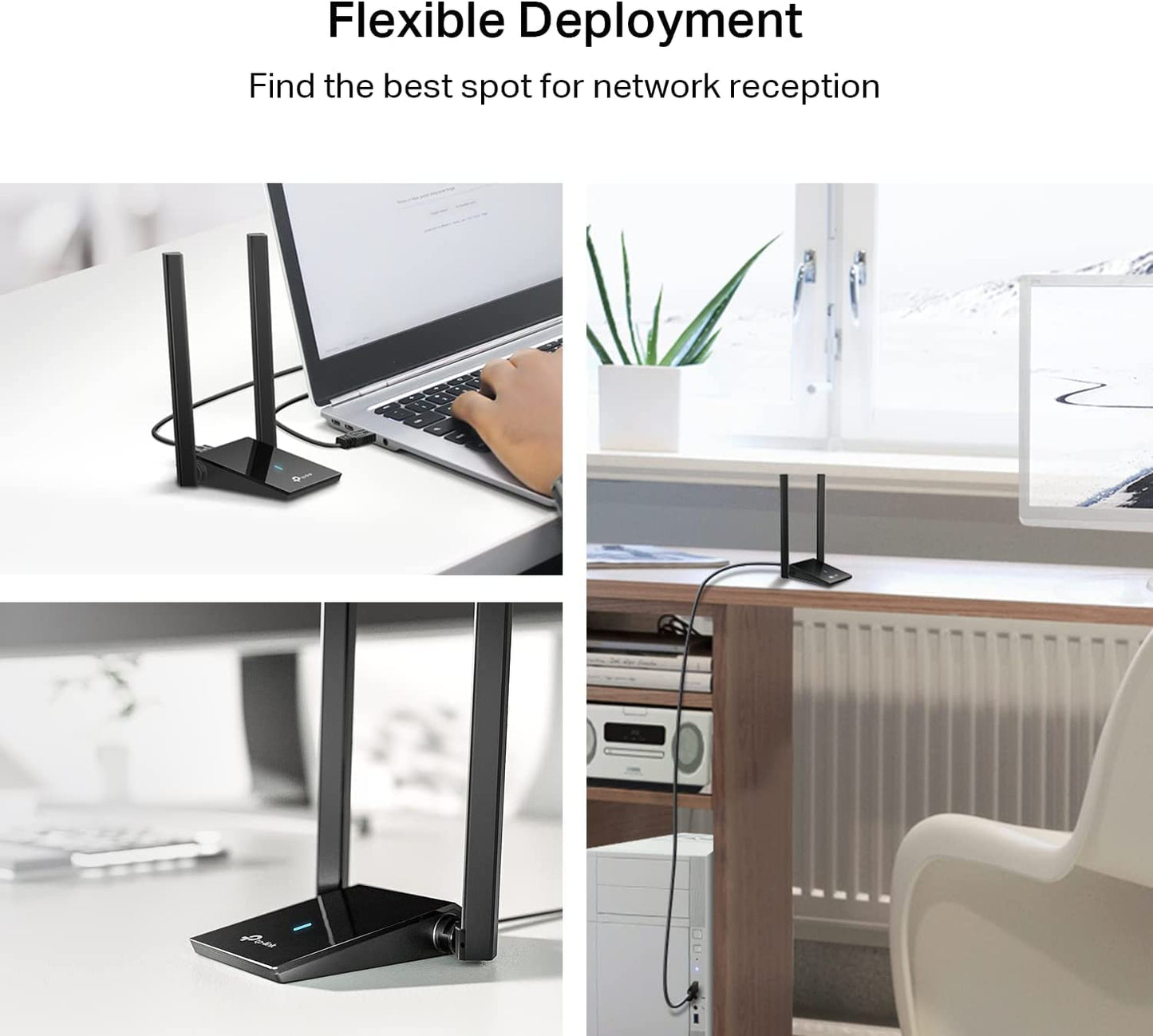 TP-Link AX1800 WiFi 6 USB Adapter for Desktop PC (Archer TX20U Plus) - Wireless Network Adapter with 2.4GHz, 5GHz, High Gain Dual Band 5dBi Antenna, WPA3, Supports Windows 11/10 ๐ All In One Marketplace Canada
