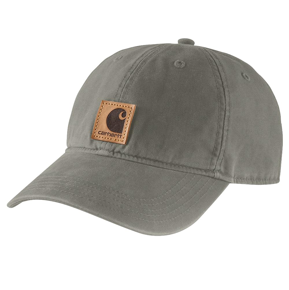 Carhartt Men's Cotton Canvas Cap, Dusty Olive, One Size
