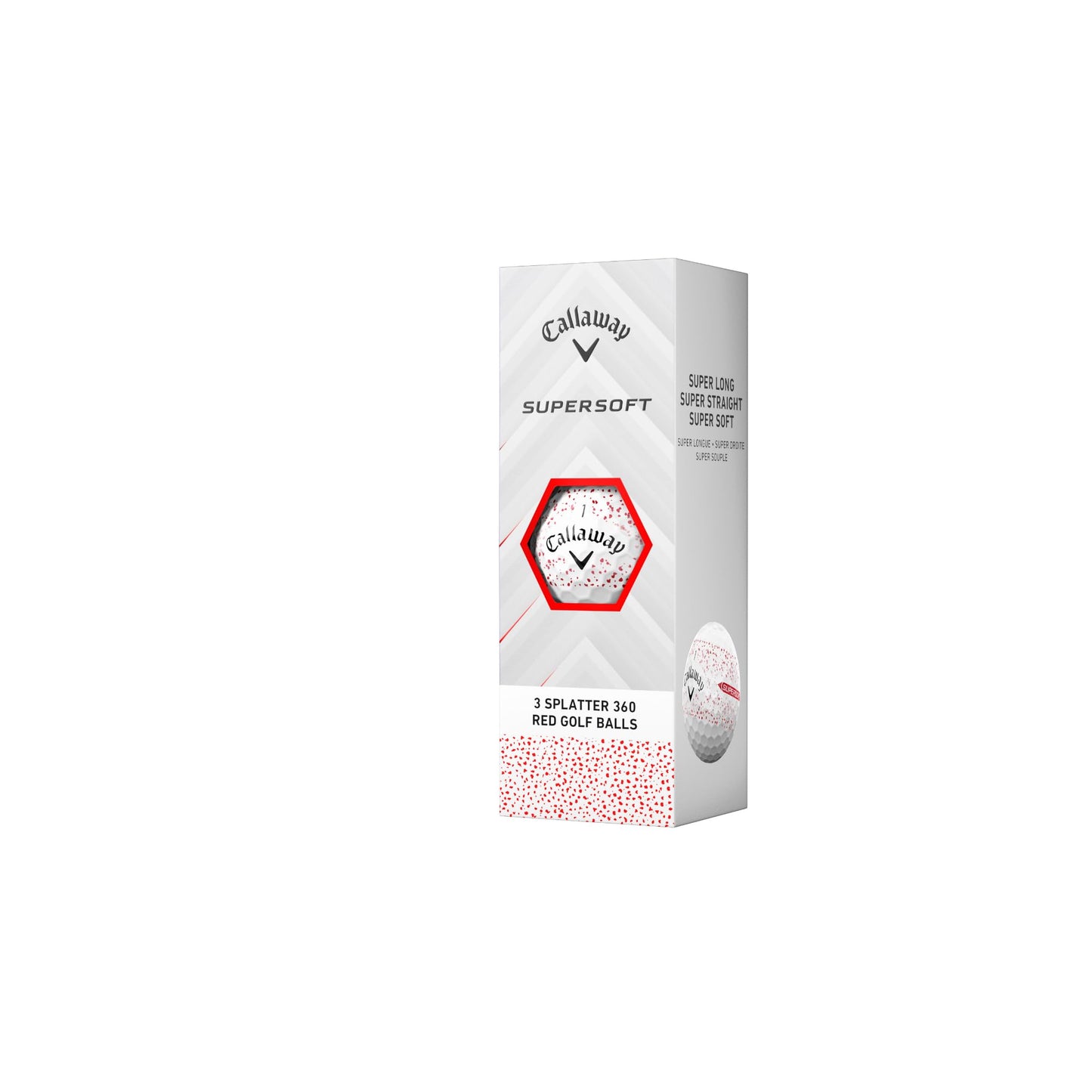 Callaway Golf Supersoft Golf Balls (2025, Red Splatter)