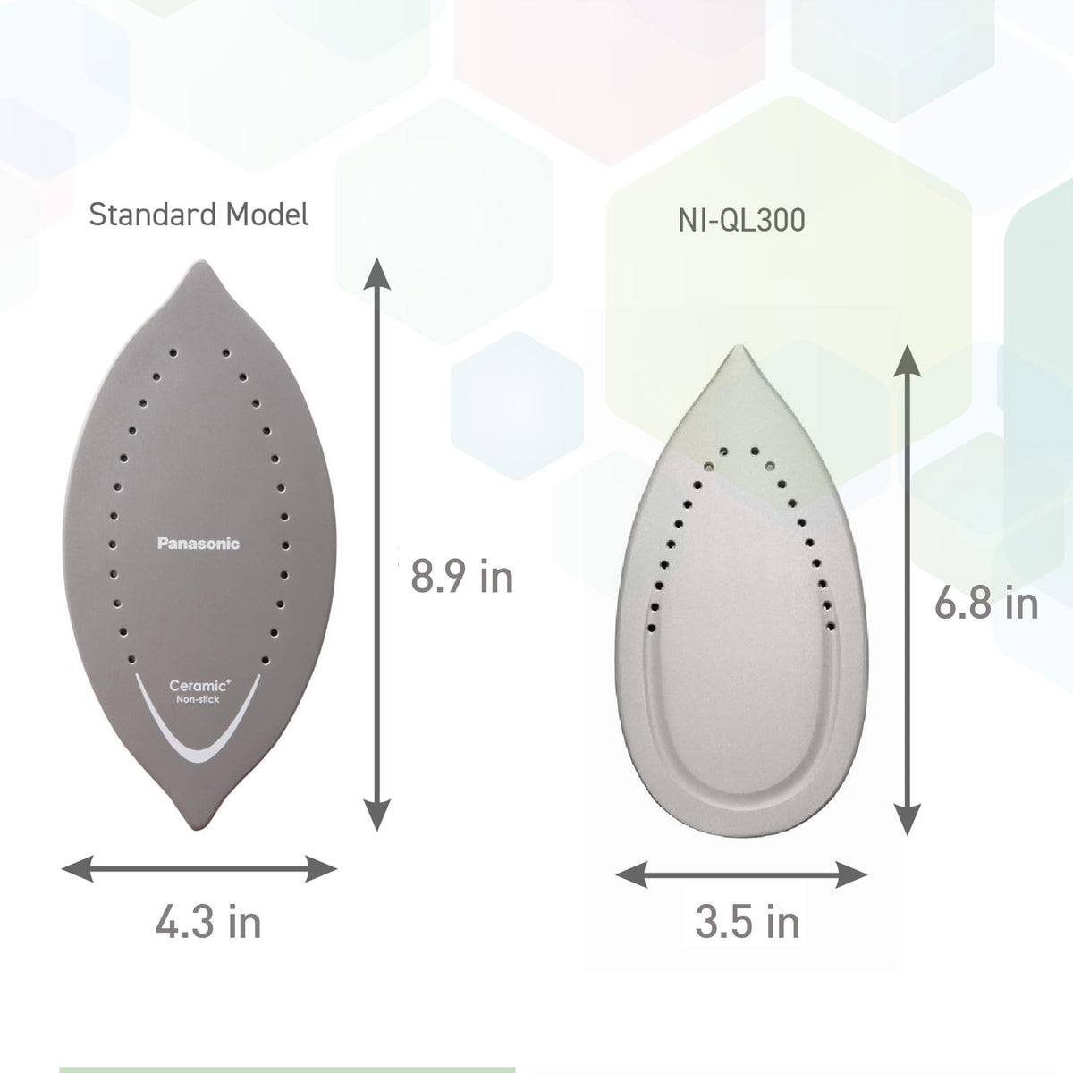 Panasonic NIQL300G Cordless Steam & Dry Iron with Ceramic Soleplate, Green