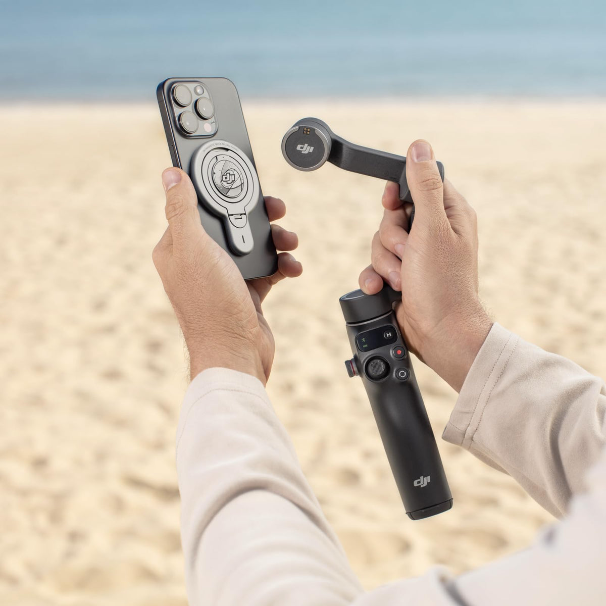 DJI OM Magnetic Quick-Release Mount, Compatibility: Osmo Mobile 8, 7P, 7, 6, SE, 5, 4 SE, 4
