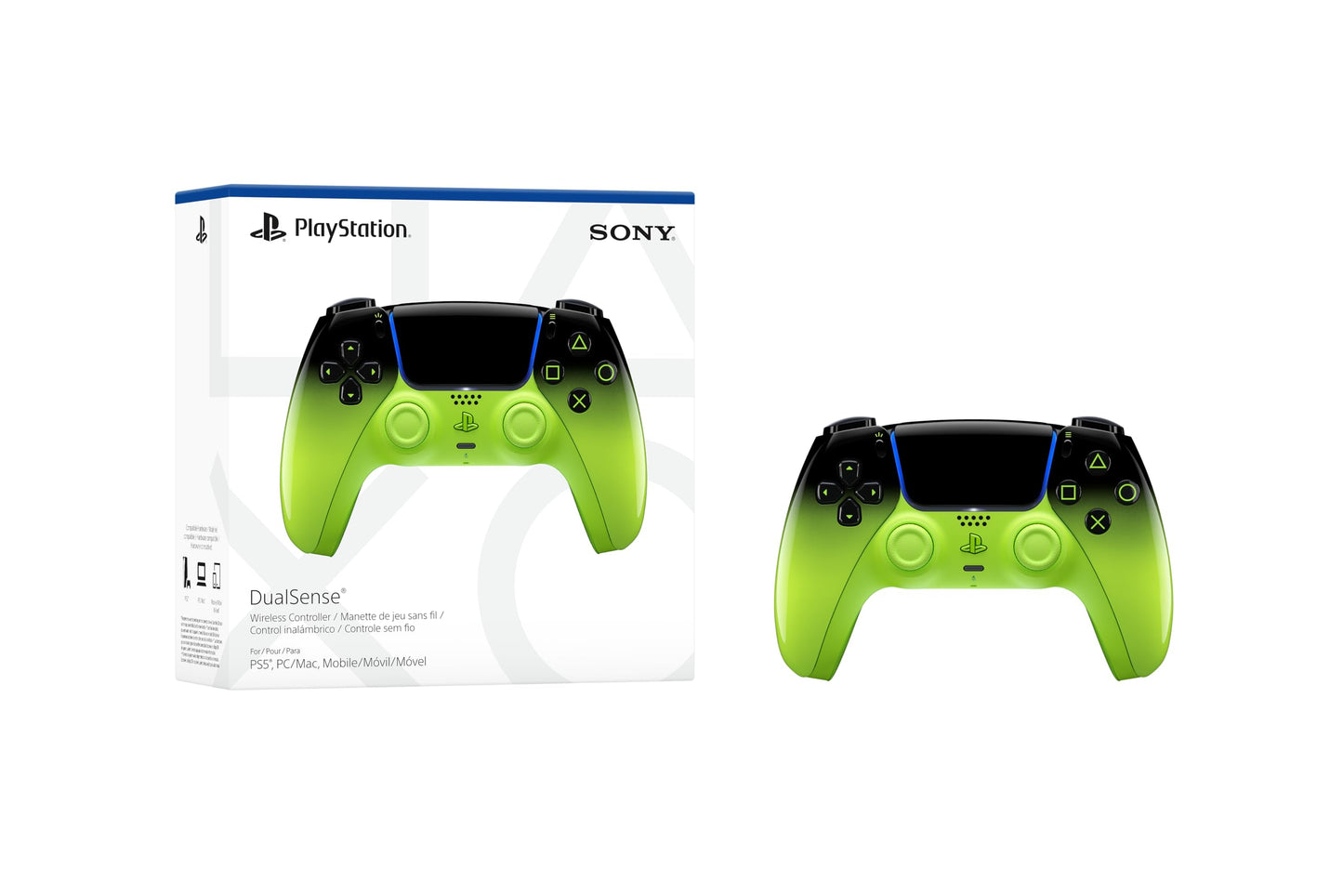 Manette sans fil DualSense – Vert remix – PlayStation 5