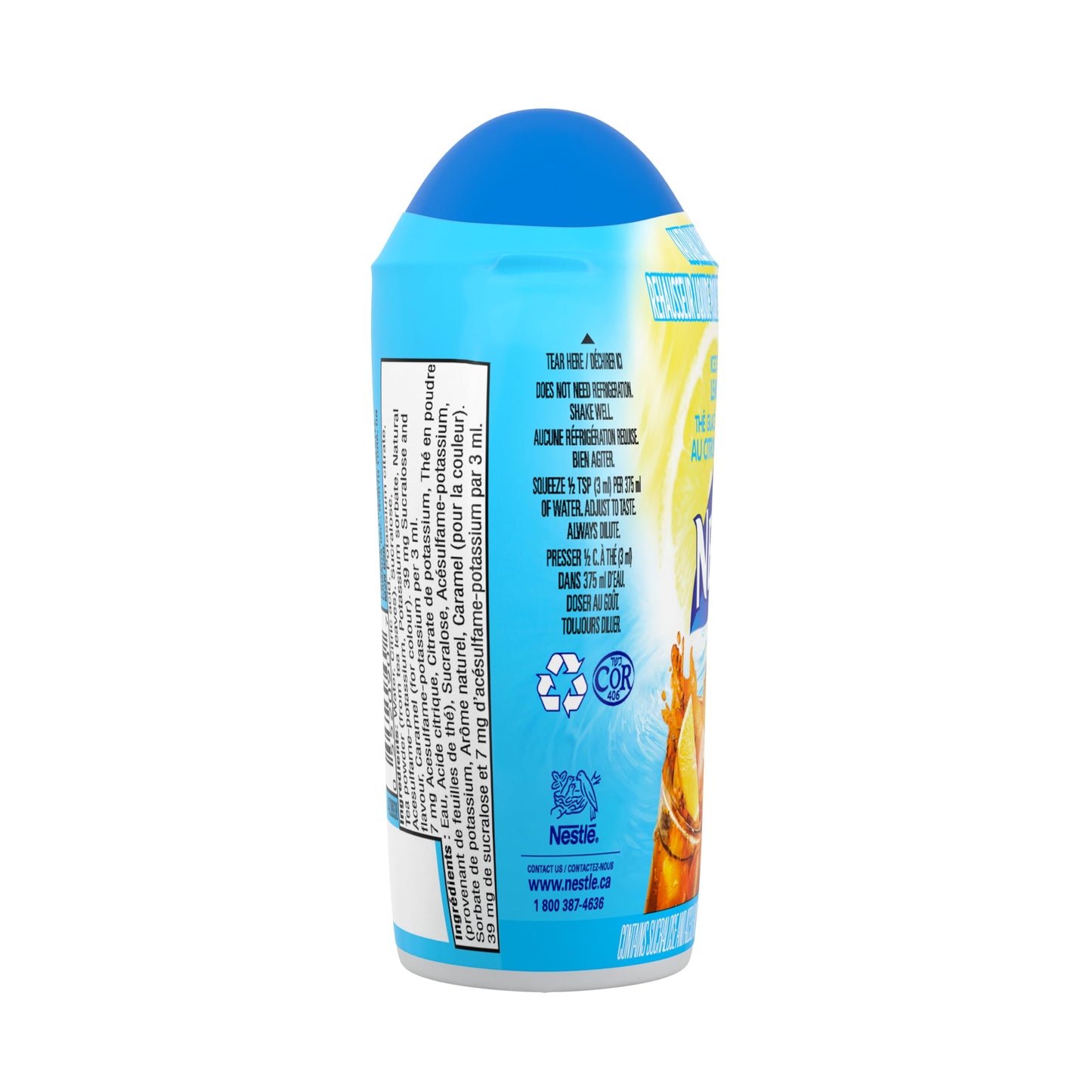 NESTEA Lemon Iced Tea Liquid Water Enhancer, 12 Bottles, 624 mL Nestea
