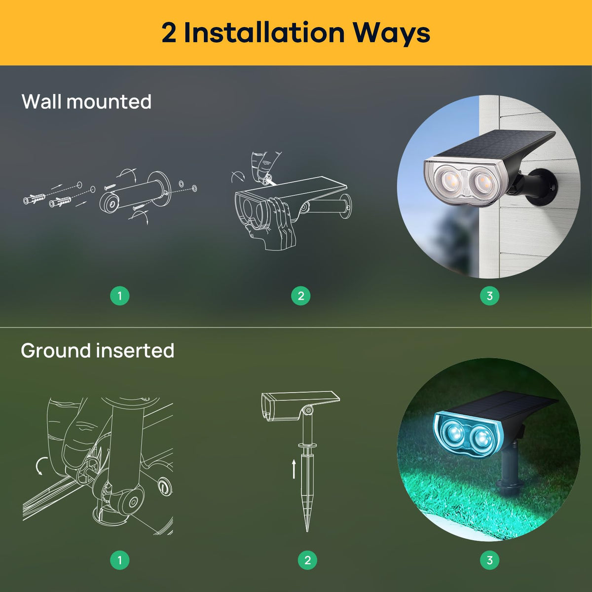Linkind Halloween Solar Spotlights Outdoor Waterproof Multicolor 6 Pack 🍁 All In One Marketplace Canada