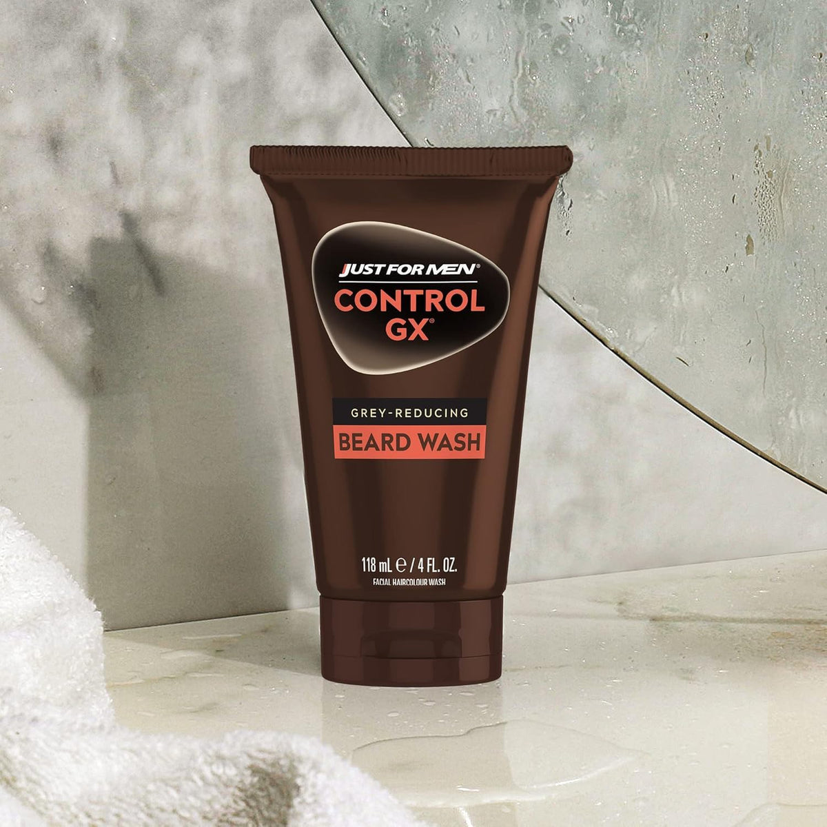 JUST FOR MEN Control GX Beard Wash, Gradually Reduces Grey (118 mL)