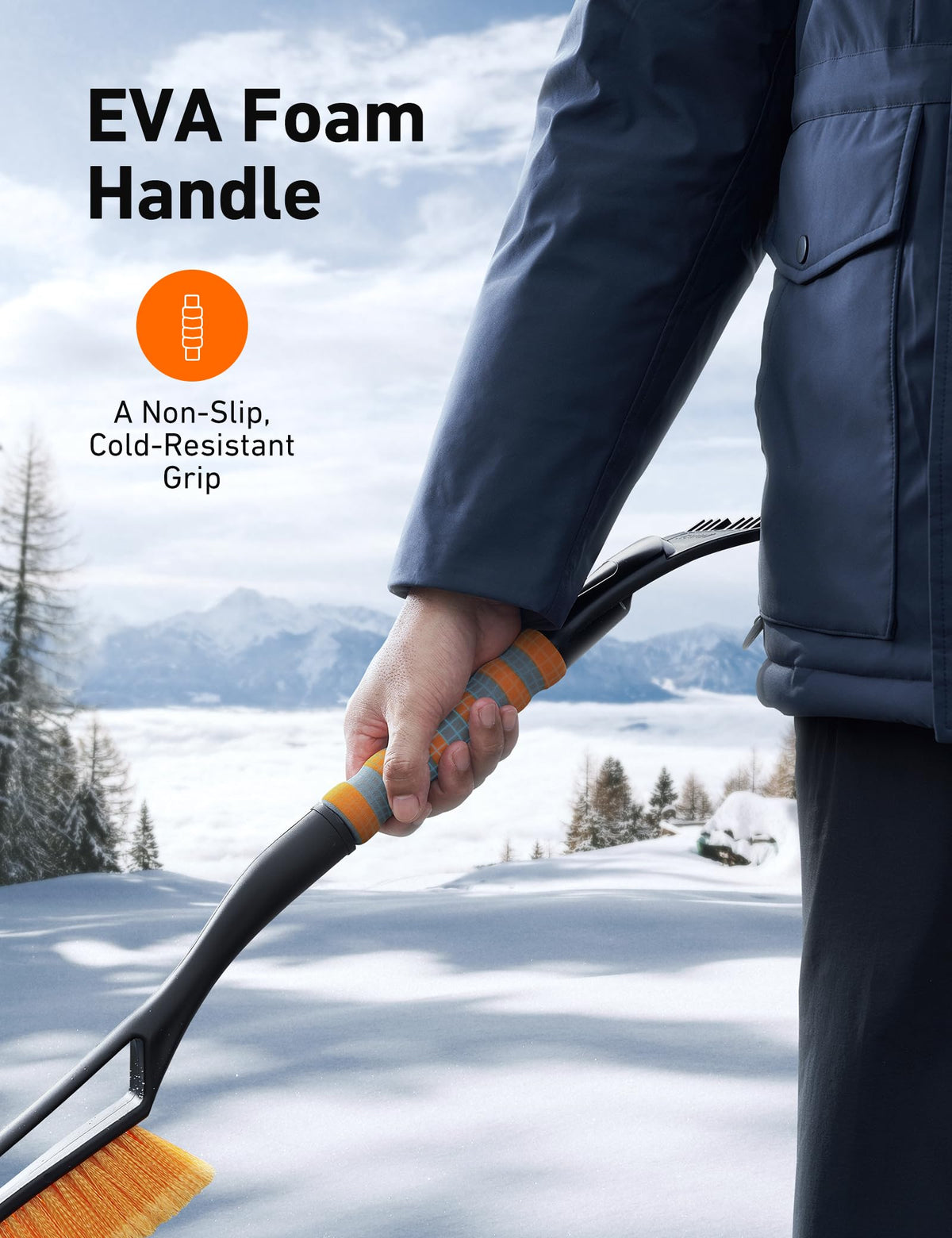 AstroAI 27" Snow Brush & Ice Scraper for Car Windshield Snow Remove, 2 Pack 🍁 All In One Marketplace Canada