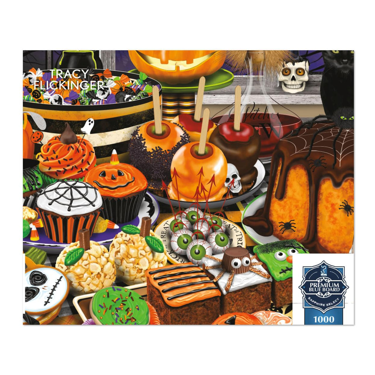 Puzzle de 1000 pièces Halloween Haul de Tracey Flickinger par Buffalo Games pour adultes