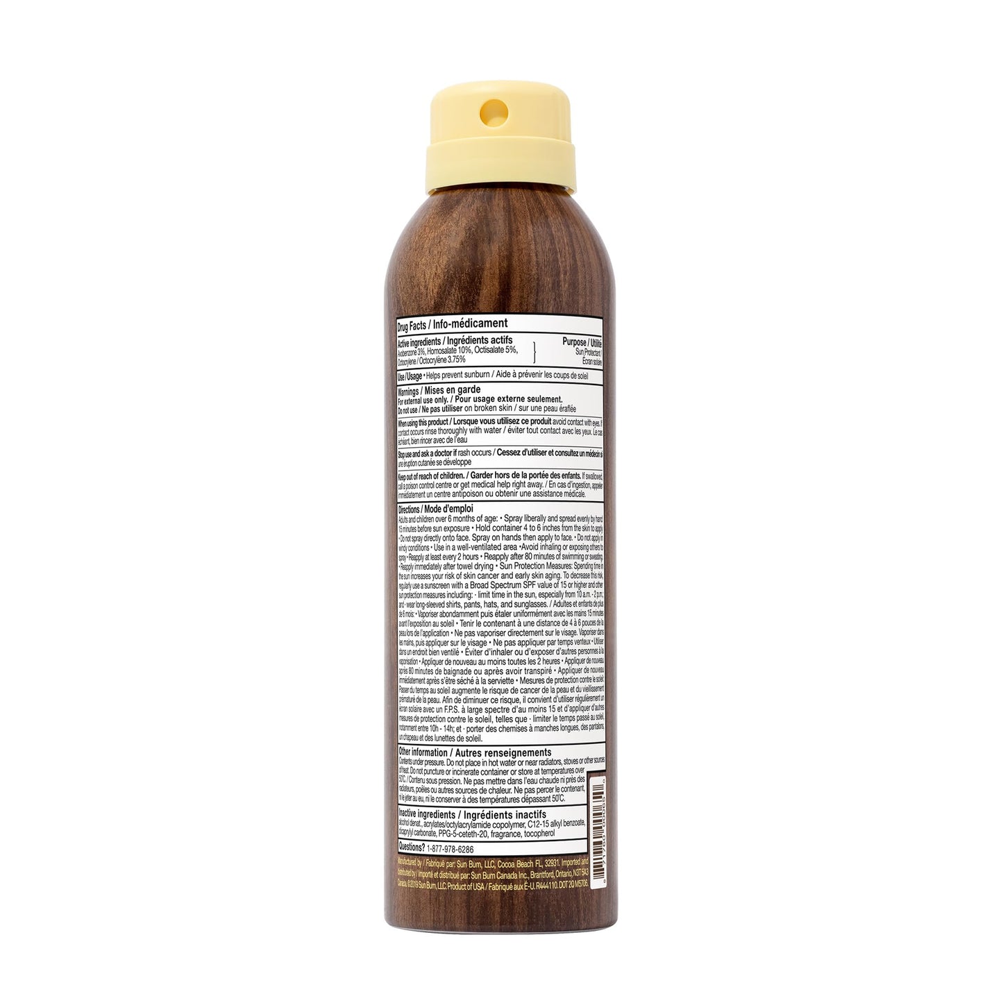 Sun Bum Original SPF 30 Sunscreen Spray - Broad Spectrum Moisturizing UVA/UVB Protection with Vitamin E - Vegan & Oxybenzone/Octinoxate Free - 177ml