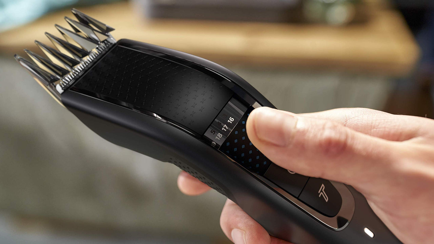 Philips Hair Clipper Series 7000, Washable Hair Clipper with DualCut Technology & 6 accessories, HC7650/14 - Available at All In One Marketplace Canada