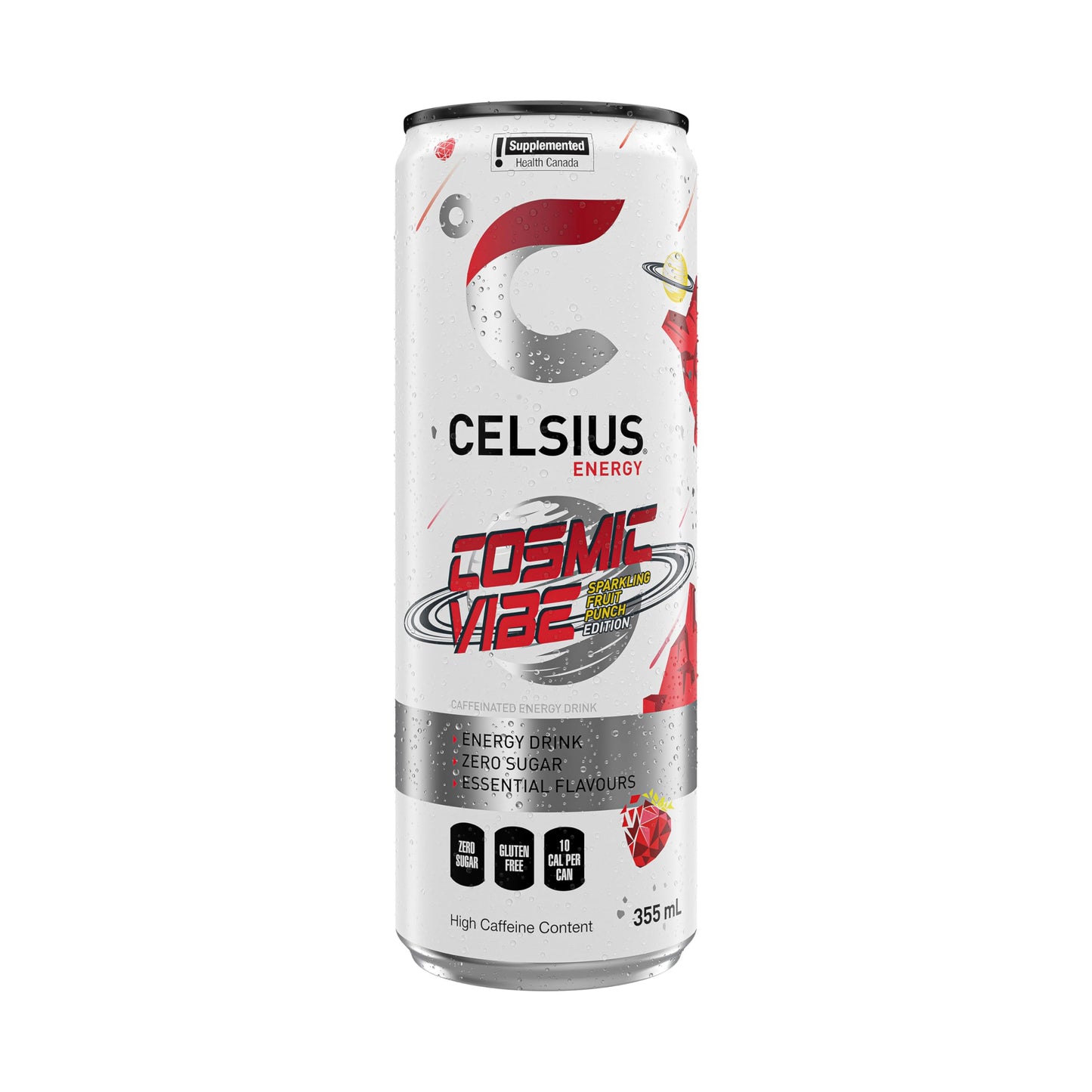 CELSIUS Sparkling Cosmic Vibe, Zero Sugar Energy Drink, 355ml (Pack of 12)