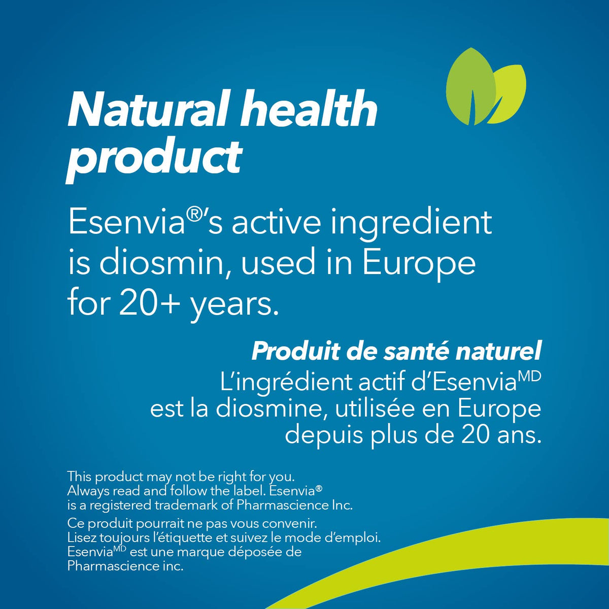 Esenvia Diosmin Tablets for Leg Vein Symptom Relief, 30 Count