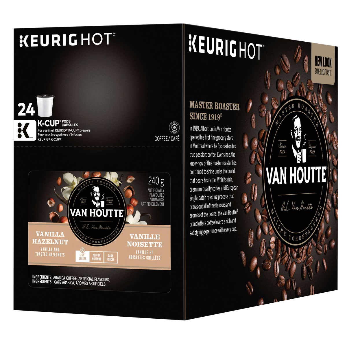 Van Houtte Coffees Vanilla Hazelnut K-Cup Portion Pack for Keurig Brewers 96-Count Van Houtte
