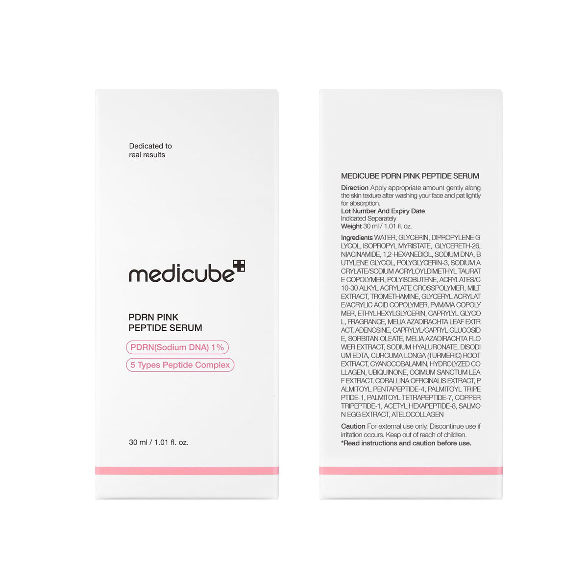 medicube PDRN Pink Peptide Serum, Pink glow serum, Peptide, Niacinamide, Hydrating & Moisturizing & Firming, Uneven Skin Tone, Korean Skincare | 1.01 fl.oz. (1.01 fl.oz., Rose PDRN (Vegan))